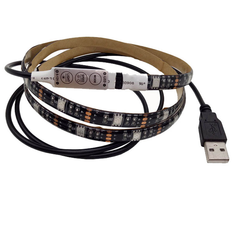 RGB LED Light Strip Kit TV Backlight 5V USB Strips Flexible Lamp with 17 Keys RF Remote Controller for Flat Screen TV Background
RGB LED Light Strip Kit TV Backlight 5V USB Strips Flexible Lamp with 17 Keys RF Remote Controller for Flat Screen TV Background