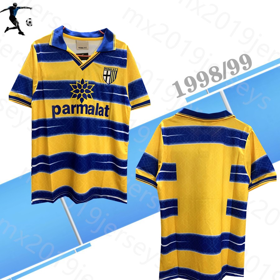 Top 1998 1999 Parma Cannavaro Italia retro soccer jersey 98 99 home Crespo Thuram BaggioCannavaro Ortega classic old football shirt, 99/00 home
Top 1998 1999 Parma Cannavaro Italia retro soccer jersey 98 99 home Crespo Thuram BaggioCannavaro Ortega classic old football shirt, 99/00 home