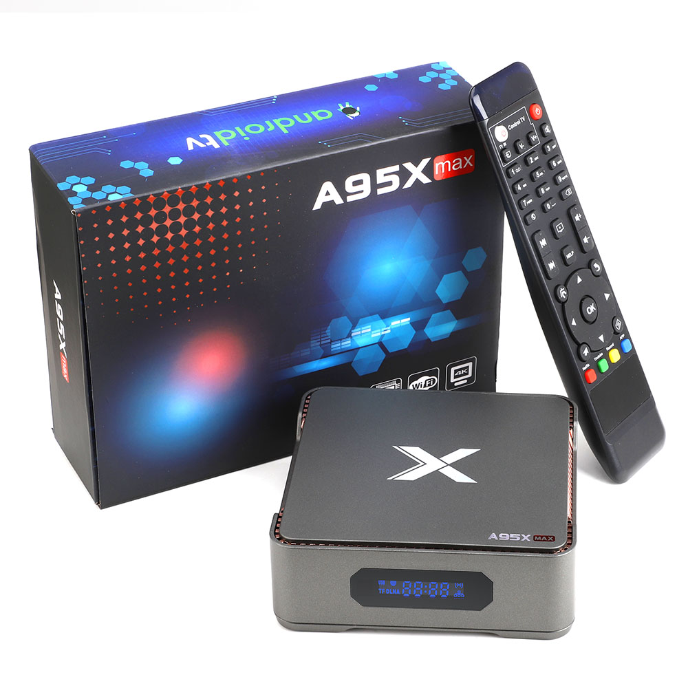 5pcs video recording a95x max android 8.1 tv box 4gb 64gb amlogic s905x2 2.4g&5ghz wifi bt4.2 1000m 4k
5pcs video recording a95x max android 8.1 tv box 4gb 64gb amlogic s905x2 2.4g&5ghz wifi bt4.2 1000m 4k