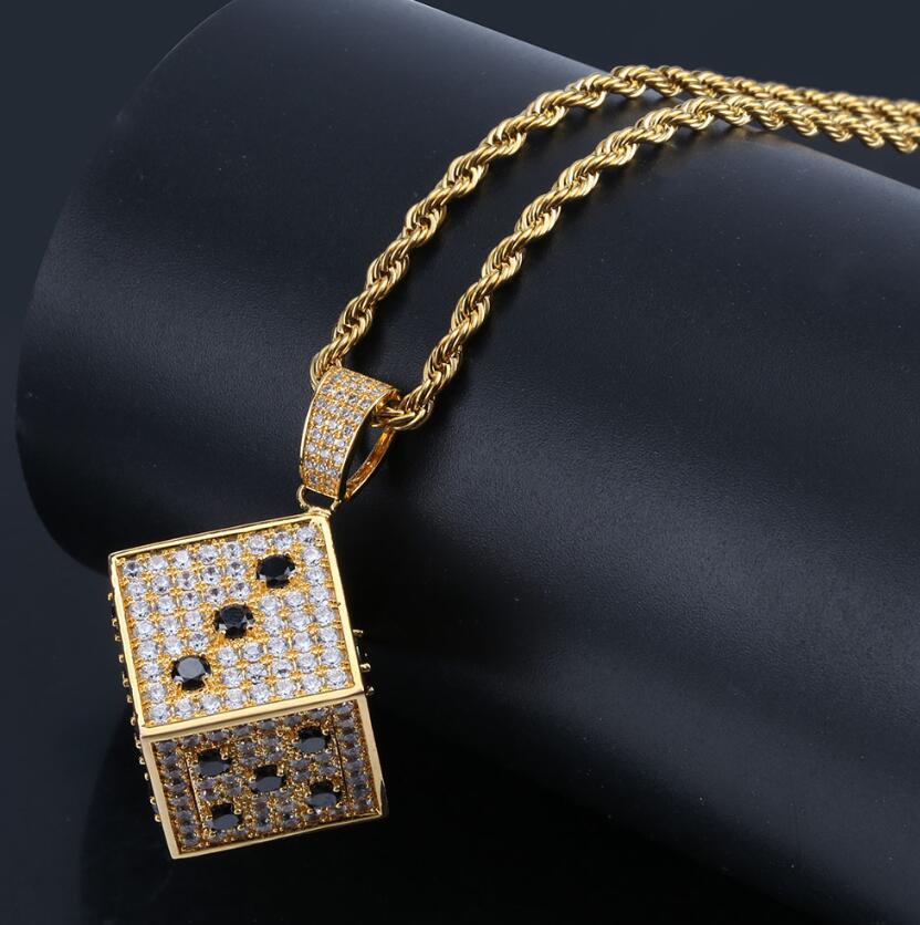 hip hop Personality dice Necklace for men golden alloy rhinestone luxury Cuban chain fashion jewelry free shipping
hip hop Personality dice Necklace for men golden alloy rhinestone luxury Cuban chain fashion jewelry free shipping