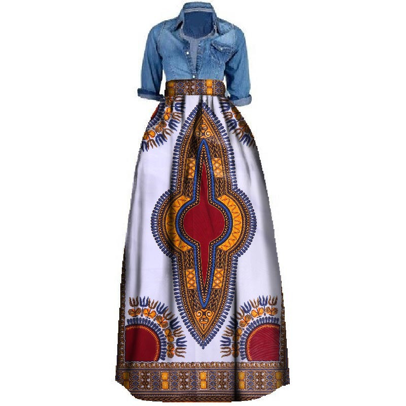 New African Print Summer Skirt for women Plus Size Dashiki African Traditional Clothing Ball Gown Casual Skirts WY106, Black;gray
New African Print Summer Skirt for women Plus Size Dashiki African Traditional Clothing Ball Gown Casual Skirts WY106, Black;gray