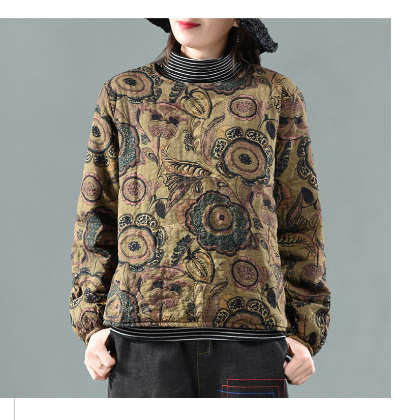 YoYiKamomo Winter Thick Parkas Women 2018 Winter Vintage New Print Warm Pullovers Cotton-padded Loose Women Coat, Multi
YoYiKamomo Winter Thick Parkas Women 2018 Winter Vintage New Print Warm Pullovers Cotton-padded Loose Women Coat, Multi