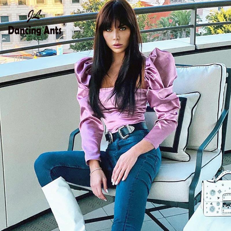 Women Blouses Long Puff Sleeve Square Collar Slim Female Tops Vintage Fashion Solid Elastic Pullover Blouses 2020 Spring Autumn, Pink
Women Blouses Long Puff Sleeve Square Collar Slim Female Tops Vintage Fashion Solid Elastic Pullover Blouses 2020 Spring Autumn, Pink