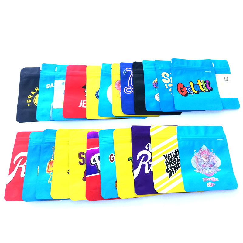 Bag 8th 3.5g Mylar Childproof Bags 30 types Packaging Zipper Package Gelatti C LOGO Touch Skin DHL Free от DHgate WW