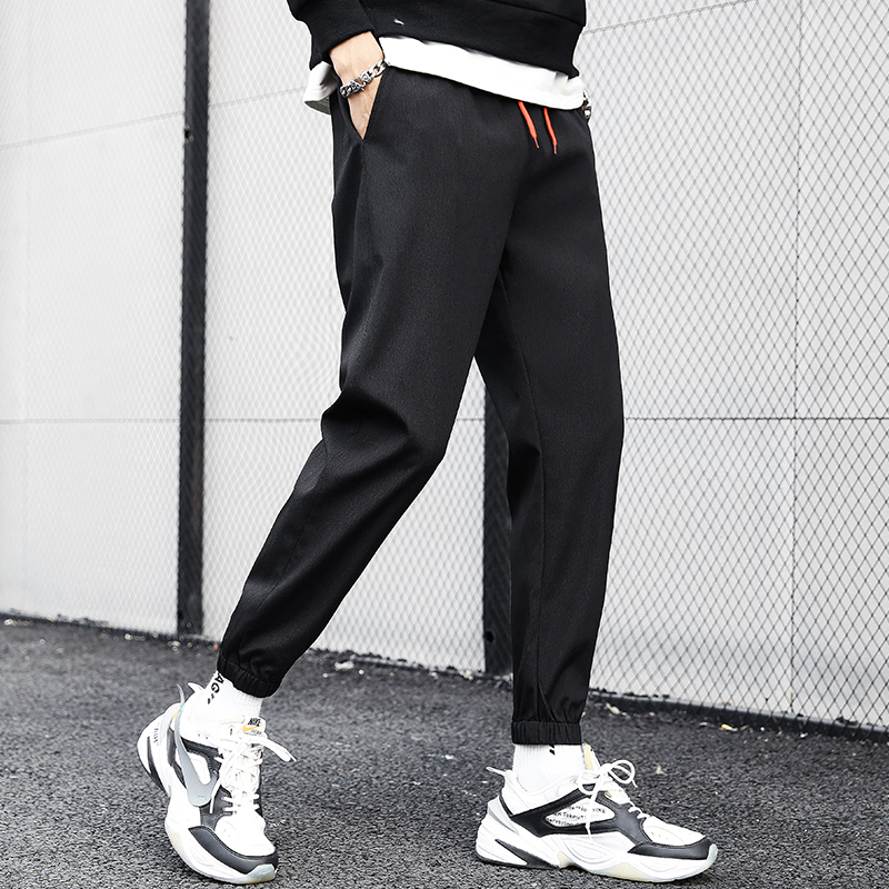 Men's Sports Beaded Pants Korean Trend Casual Pants 2020 New Wild Spring and Autumn Straight Men's Tide Elasticated, Dark grey
Men's Sports Beaded Pants Korean Trend Casual Pants 2020 New Wild Spring and Autumn Straight Men's Tide Elasticated, Dark grey
