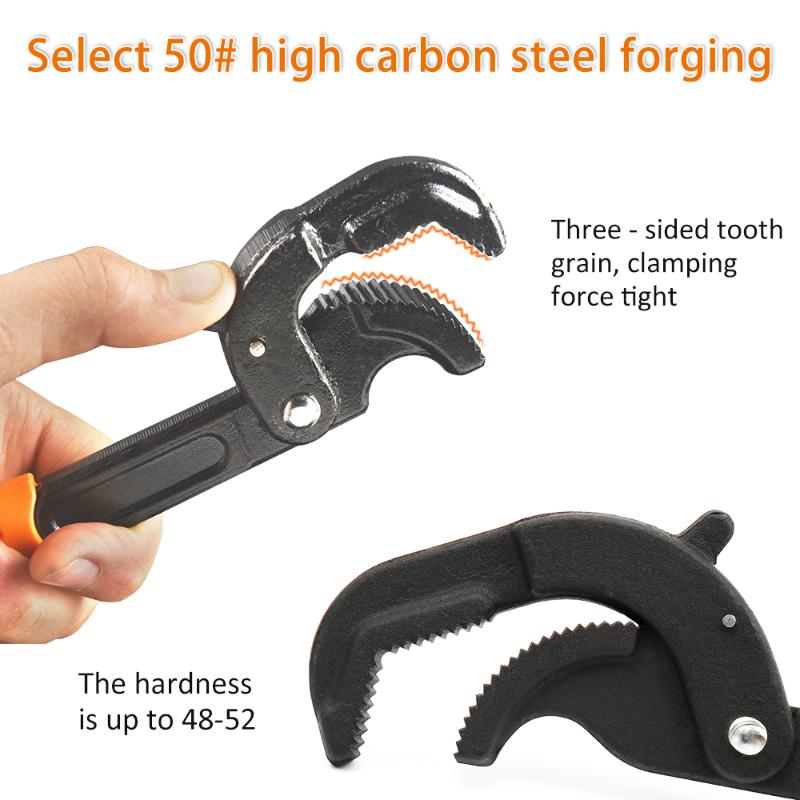 30-60mm Universal Wrench Open End Spanner High-Carbon Steel Snap N Grip Tool Multi Hand Tool Adjustable Wrench
30-60mm Universal Wrench Open End Spanner High-Carbon Steel Snap N Grip Tool Multi Hand Tool Adjustable Wrench