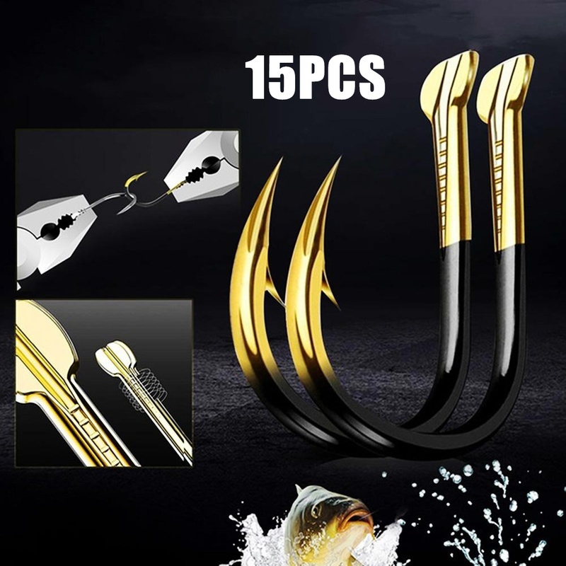 15pcs/pack High Quality Fish Hook Barbed Colored Tungsten Alloy Bulk Fishing Hook Fishing Supplies
15pcs/pack High Quality Fish Hook Barbed Colored Tungsten Alloy Bulk Fishing Hook Fishing Supplies