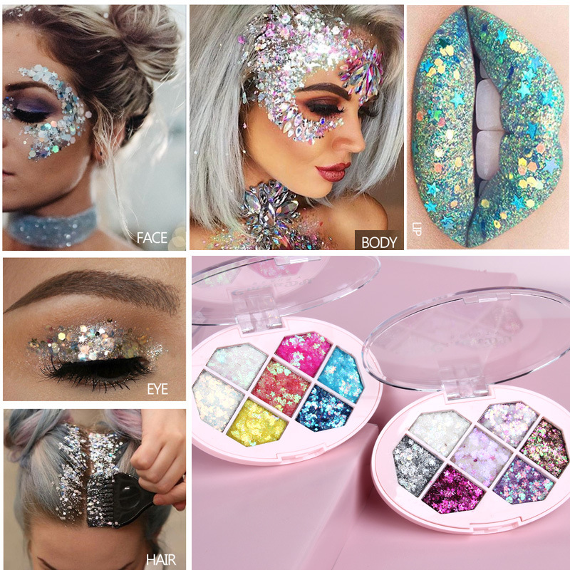 CmaaDu 6 Color Shimmer Eyeshadow Face Body Glitter Gel Festival Party Waterproof Pigment Eye Cosmetic Powder TSLM1, 02
CmaaDu 6 Color Shimmer Eyeshadow Face Body Glitter Gel Festival Party Waterproof Pigment Eye Cosmetic Powder TSLM1, 02