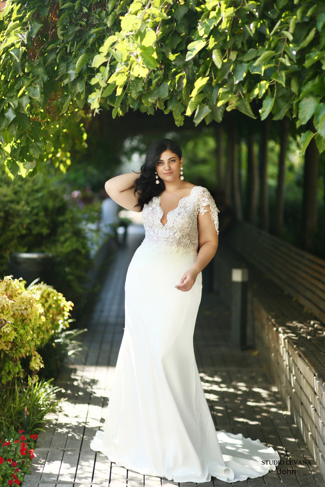plus size mermaid wedding dresses lace appliqued v neck short sleeve bridal gowns wedding dress vestido de novia