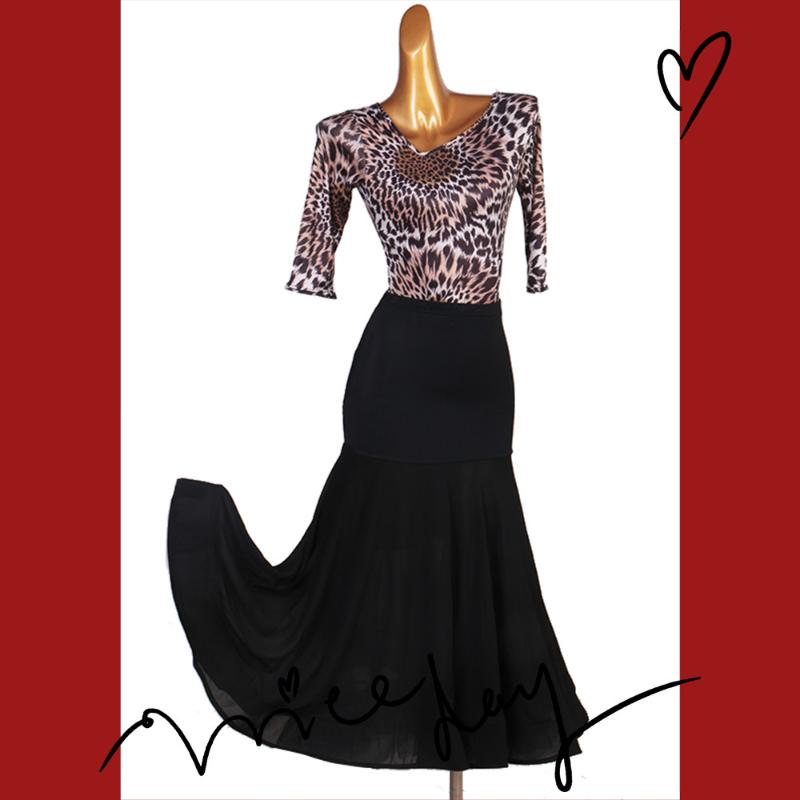 Ballroom Dance Dresses foxtrot Dancing Skirt Women Stage Waltz Ballroom Dress leopard MQ224+S032, As pic
Ballroom Dance Dresses foxtrot Dancing Skirt Women Stage Waltz Ballroom Dress leopard MQ224+S032, As pic