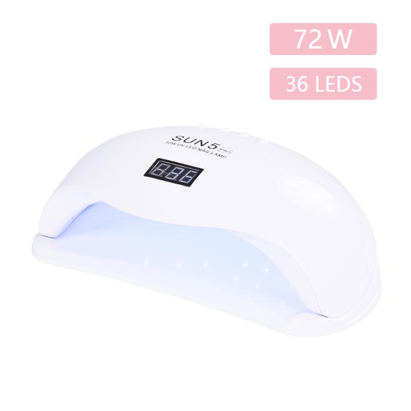 SUN5 PRO 72W Nail Dryer UV LED Polish Curing Lamp Phototherapy Machine Baking Sensor Manicure Sun Light Lamp LCD Display, As pic
SUN5 PRO 72W Nail Dryer UV LED Polish Curing Lamp Phototherapy Machine Baking Sensor Manicure Sun Light Lamp LCD Display, As pic