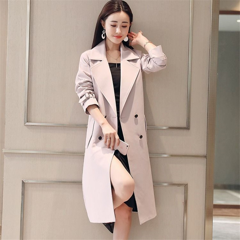 2019 Spring Autumn Long Trench coat for women Casual Double breasted windbreaker plus size Slim Office Business Overcoat women, Black
2019 Spring Autumn Long Trench coat for women Casual Double breasted windbreaker plus size Slim Office Business Overcoat women, Black
