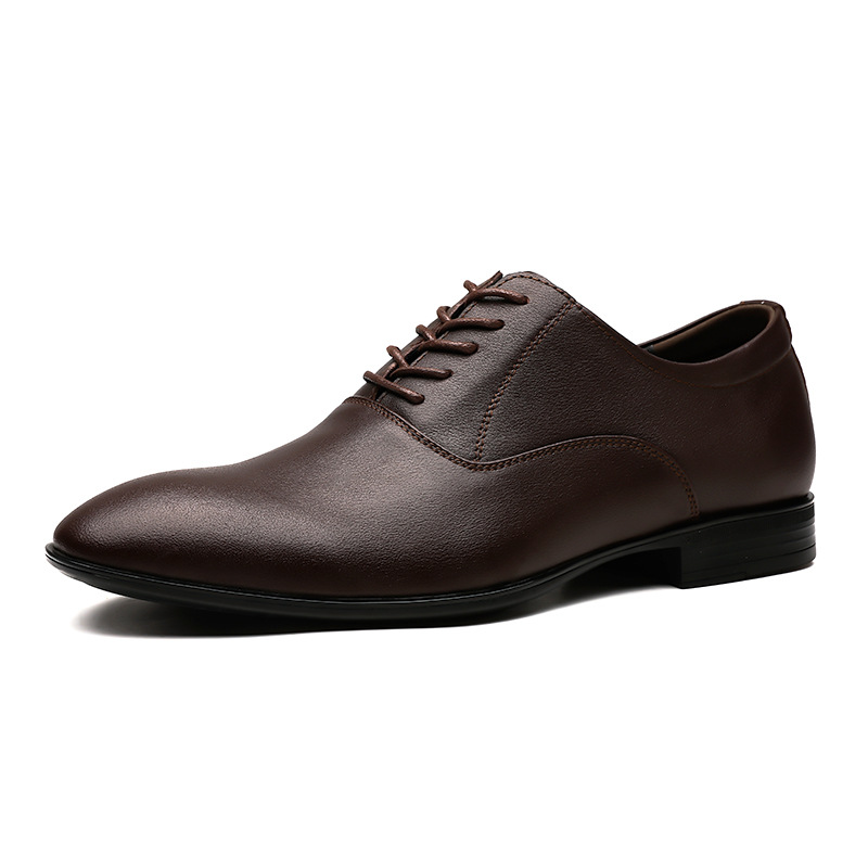 Genuine Leather Men Business Shoes Breathable Wedding Shoes Men Pointed Comfort Dress Male Casual Men'S Office