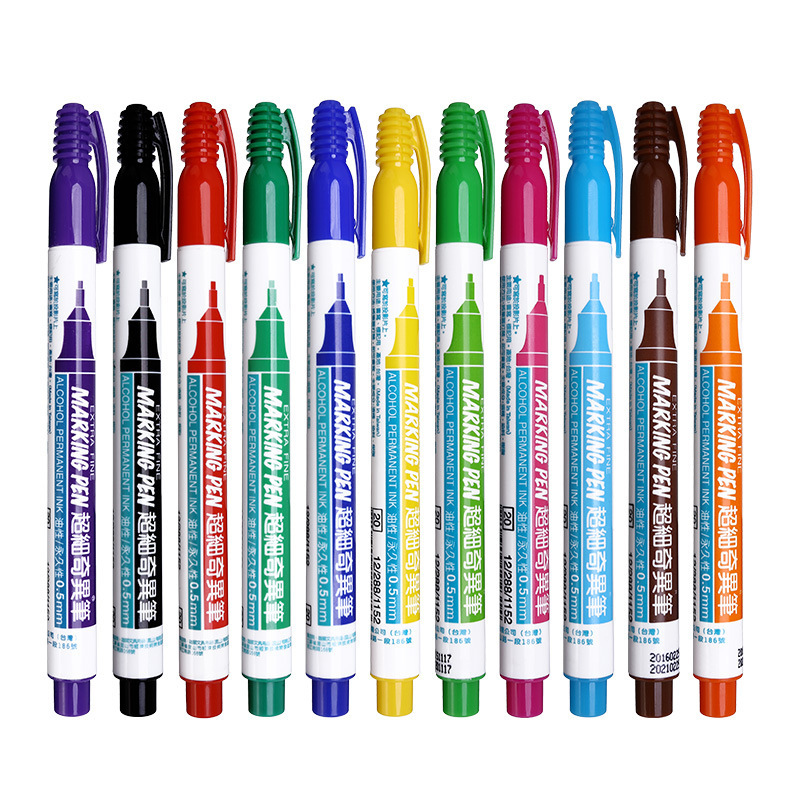Marker Pen 0.5 mm 12 Colors Simbalion 800 Extra Fine Alcohol Base Ink Permanent Mark On Film/Wood/Cloth/Metal/Glass
Marker Pen 0.5 mm 12 Colors Simbalion 800 Extra Fine Alcohol Base Ink Permanent Mark On Film/Wood/Cloth/Metal/Glass