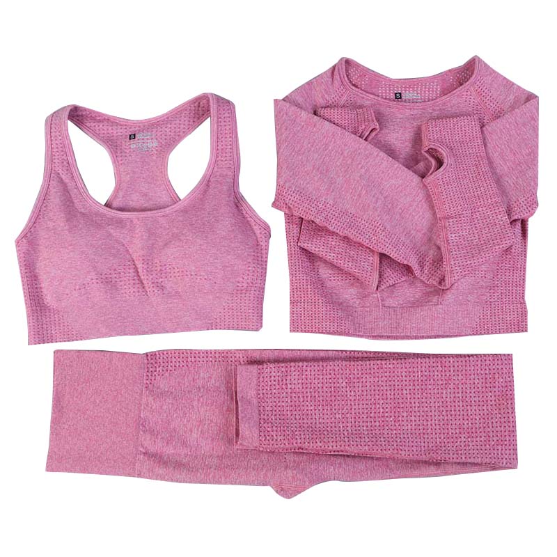 Women Yoga Set Breathable Seamless Sports Running 3 Piece Suit Ladies Long Sleeve Fitness Crop Top High Waist Gym Legging Pants 050428, #1
Women Yoga Set Breathable Seamless Sports Running 3 Piece Suit Ladies Long Sleeve Fitness Crop Top High Waist Gym Legging Pants 050428, #1