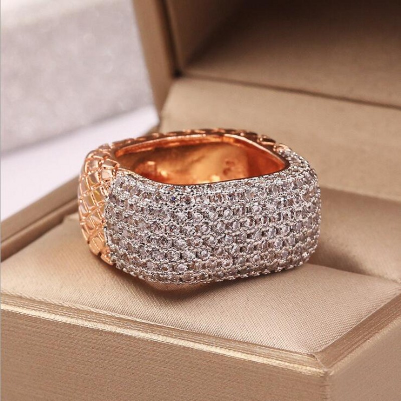Victoria Wieck New Arrival Hot Sale Vintage Jewelry 925 Sterling Silver Full 5A Cubic Zirconia Women Wedding Square Ring for Lover's Gift