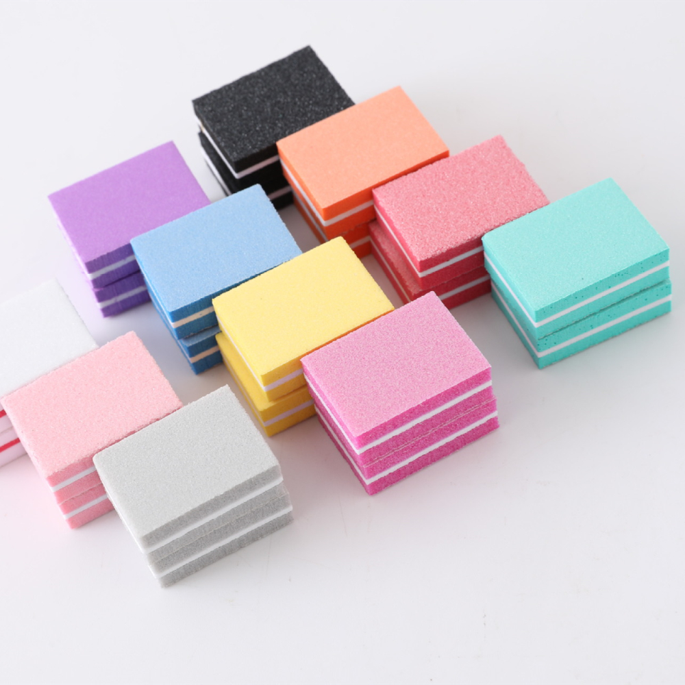 20pcs/lot Double-sided Mini Nail File Buffer Blocks Colorful Sponge Nail Polish Sanding Strips Polishing Manicure Tools
20pcs/lot Double-sided Mini Nail File Buffer Blocks Colorful Sponge Nail Polish Sanding Strips Polishing Manicure Tools