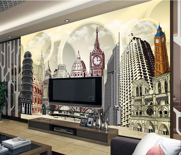 3d wallpaper custom photo mural on the wall Hand drawn illustration building home decor living room 3d wall murals wallpaper for walls 3 d, Non-woven wallpaper 
3d wallpaper custom photo mural on the wall Hand drawn illustration building home decor living room 3d wall murals wallpaper for walls 3 d, Non-woven wallpaper