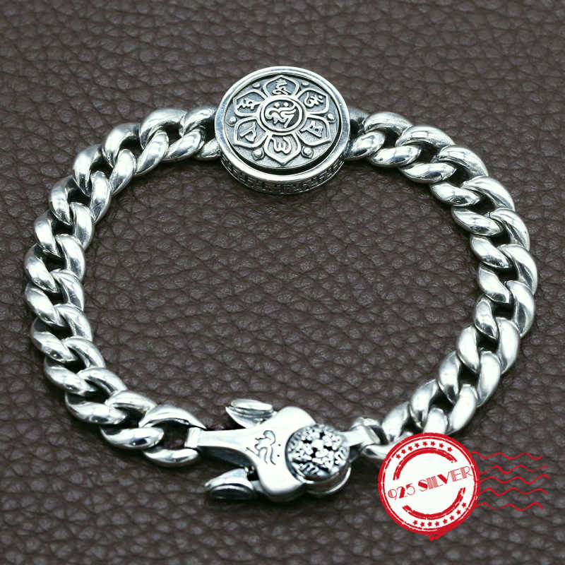 Other Bracelets S925 Sterling Silver Men's Bracelet Personality Fashion Jewelry Six Words Style 2021 Love To Send Gifts
Other Bracelets S925 Sterling Silver Men's Bracelet Personality Fashion Jewelry Six Words Style 2021 Love To Send Gifts