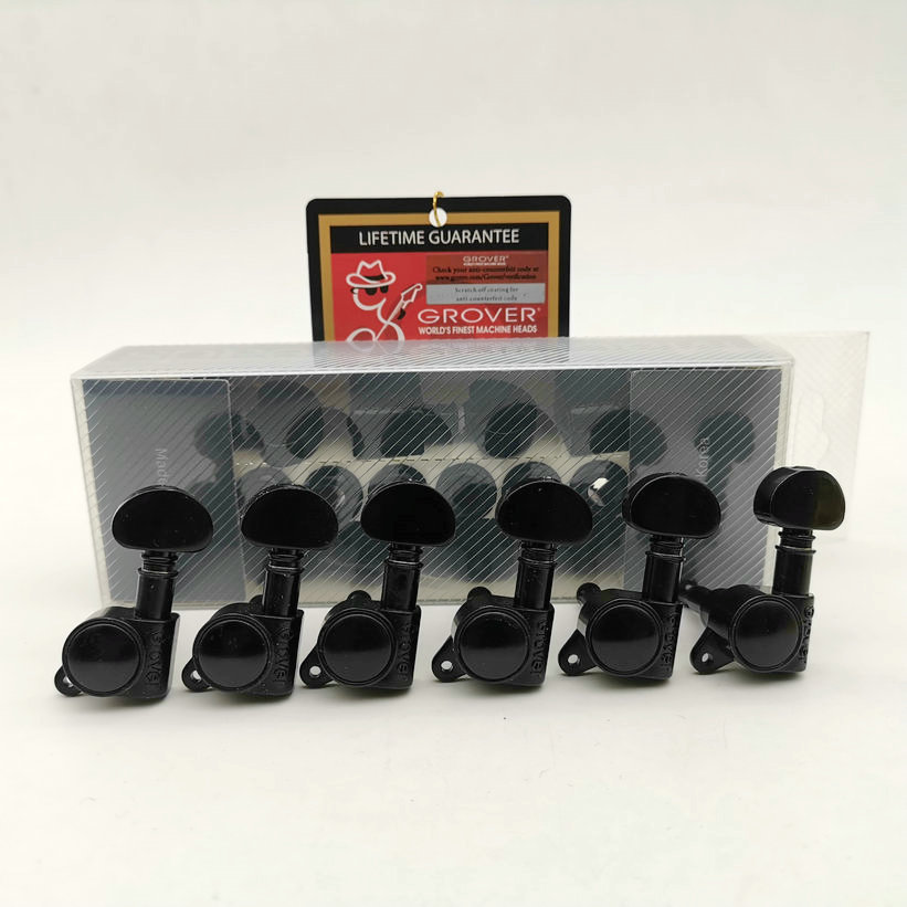 1 Set Black Grover Electric Guitar Machine Heads Tuners Guitar Tuning Pegs ( With packaging )
1 Set Black Grover Electric Guitar Machine Heads Tuners Guitar Tuning Pegs ( With packaging )