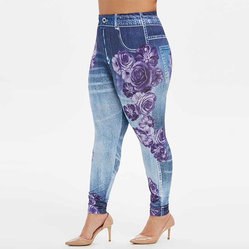 ROSEGAL Plus Size High Waist Floral Print Jeggings Skinny Women Elastic Sexy Jeans Print Leggings 2019 Autumn Streetwear, Denim dark blue
ROSEGAL Plus Size High Waist Floral Print Jeggings Skinny Women Elastic Sexy Jeans Print Leggings 2019 Autumn Streetwear, Denim dark blue