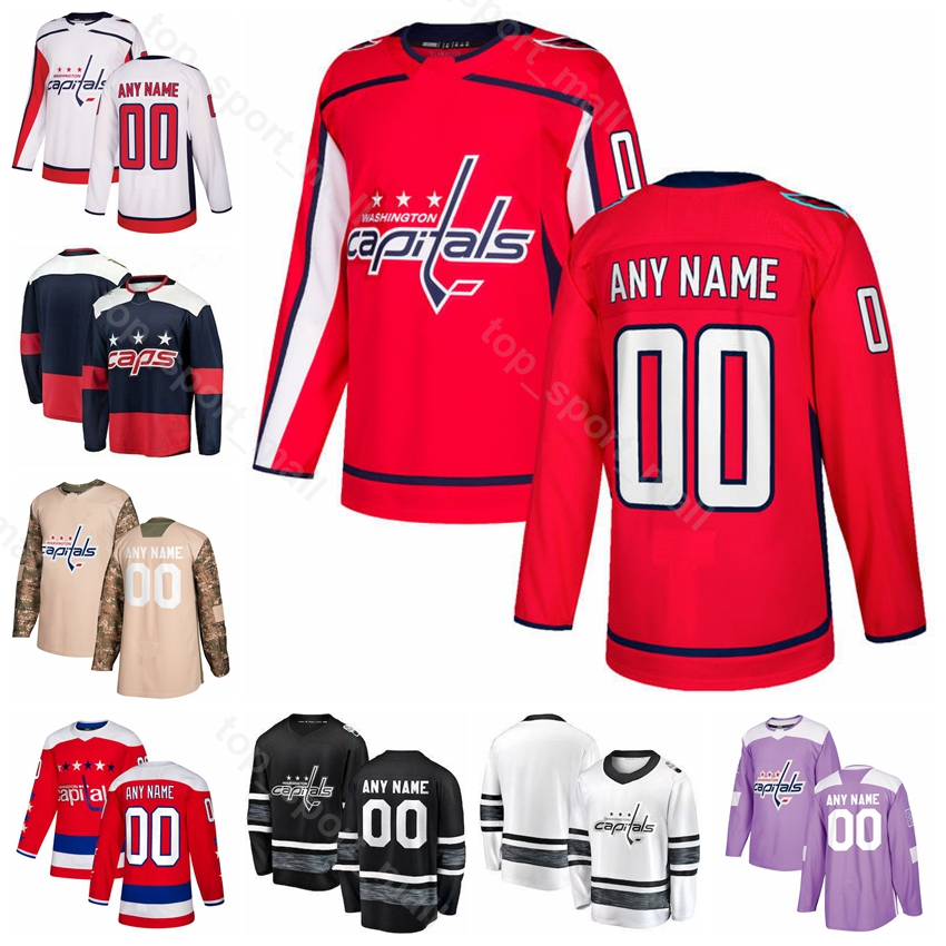 Men Kids Women Jakub Vrana Jersey Washington Capitals Hockey Brett Connolly Lars Eller Dmitry Orlov John Carlson Red White Black Navy Blue, Men navy blue