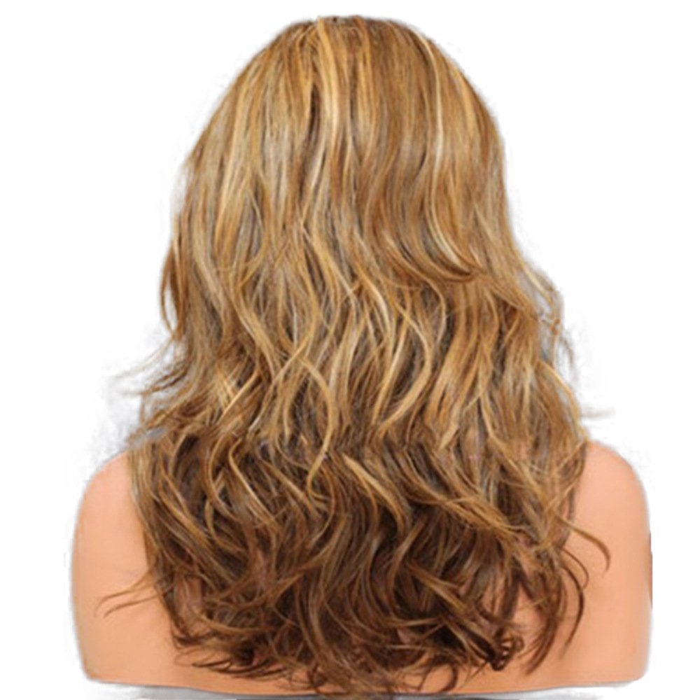 Synthetic Wigs Cosplay Wig Long Ombre Brown Wavy Wig Blonde For Black/White Woman - view 5