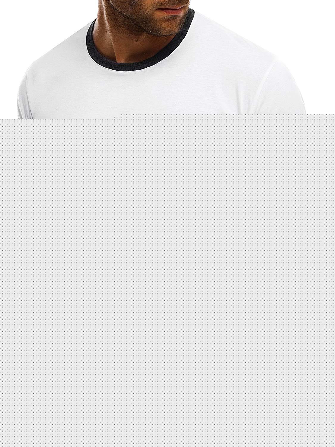 2020 New Men's Cotton T Shirt Solid Color Tee Tops Fashion 5 Colors Casual O Neck Tee Shirt