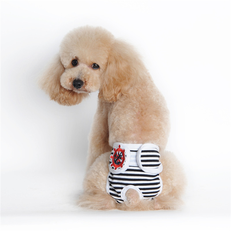 Stripes Pet Apparel Diaper Cotton Washable Reusable Dog Adjustable Physical Pants Sanitary Menstruation Underwear Clothes
Stripes Pet Apparel Diaper Cotton Washable Reusable Dog Adjustable Physical Pants Sanitary Menstruation Underwear Clothes