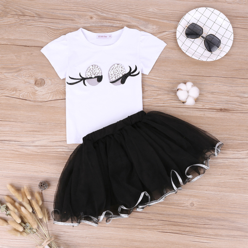 Girls Clothing Set 2020 Summer Pearl Girls Clothes Set Lovely Long Eyelashes Toddler Girl tops + Pants Girls Suit Kids Clothes, White
Girls Clothing Set 2020 Summer Pearl Girls Clothes Set Lovely Long Eyelashes Toddler Girl tops + Pants Girls Suit Kids Clothes, White