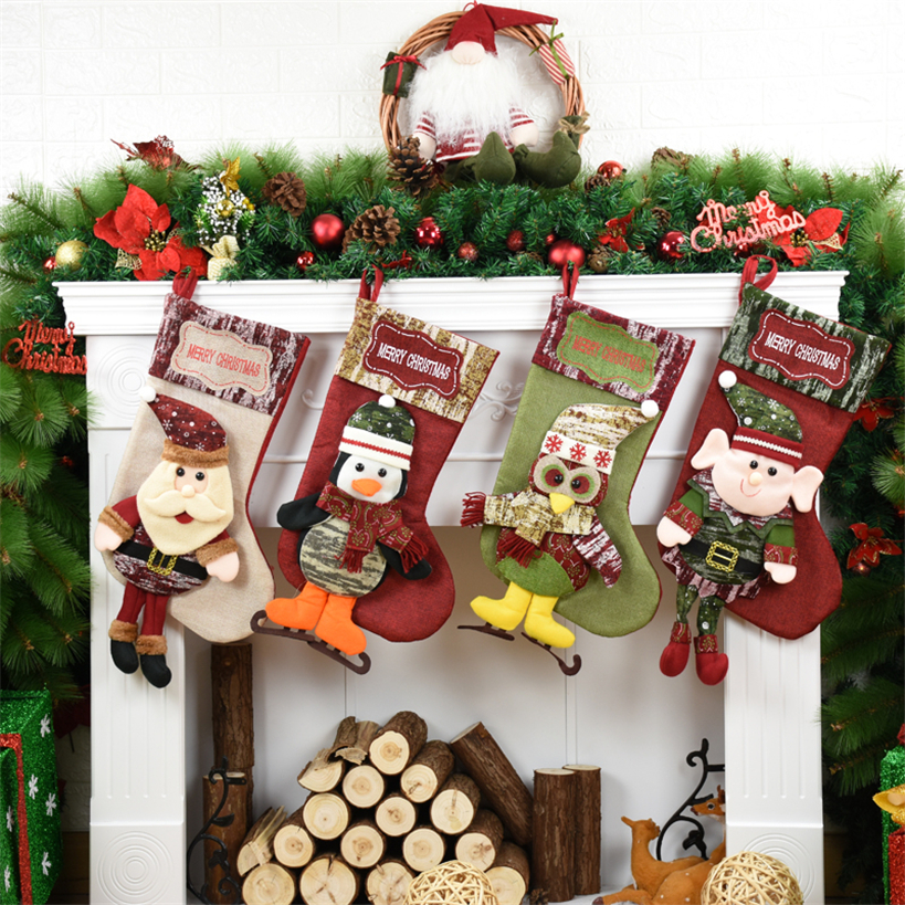 Navidad Santa Claus Snowman Christmas Gift Christmas Stockings enfeites de natal Gift Bags For Kid Candy Bag
Navidad Santa Claus Snowman Christmas Gift Christmas Stockings enfeites de natal Gift Bags For Kid Candy Bag