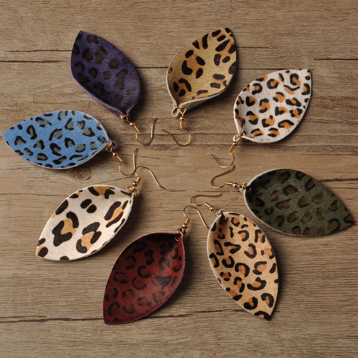 Leopard Leaf Earrings for Women Jewelry Lightweight PU Leather Earrings Handmade Statement Teardrop 8 Styles Lady Fashion Accessories 
Leopard Leaf Earrings for Women Jewelry Lightweight PU Leather Earrings Handmade Statement Teardrop 8 Styles Lady Fashion Accessories