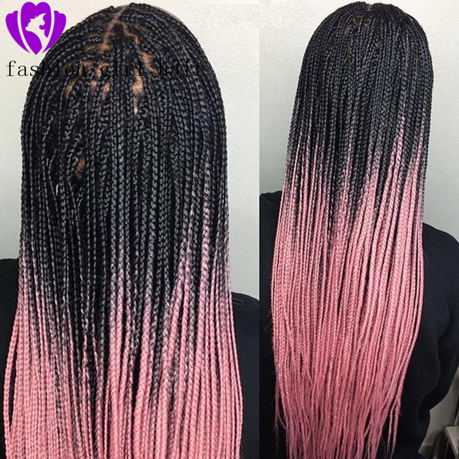 Fashion Ombre Hair long Wig Pink color Synthetic Lace Front Wigs Handtied Crochet box braided micro Braids Wig For Black women, Ombre color
Fashion Ombre Hair long Wig Pink color Synthetic Lace Front Wigs Handtied Crochet box braided micro Braids Wig For Black women, Ombre color