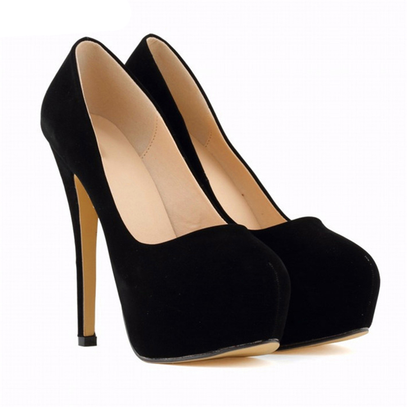 New Arrival High Platform Party Shoes Women's Fashion Flock Skin Pointed Toe Shallow High Heels 14cm Shoes for Women, Black
New Arrival High Platform Party Shoes Women's Fashion Flock Skin Pointed Toe Shallow High Heels 14cm Shoes for Women, Black