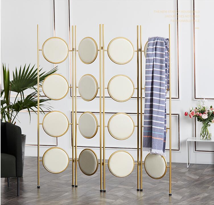 Livingroom screen folding mobile partition Room Dividers bedroom fabric simple porch European Screens