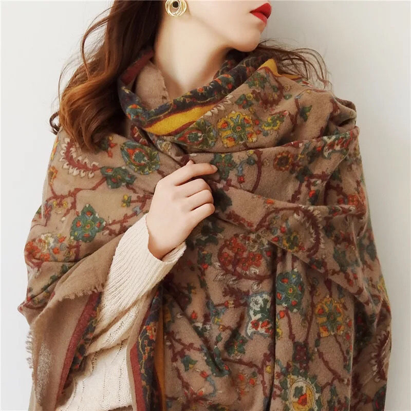 Bodhi Gogh Cashmere Scarf Boiled Wool Shawl Large Size Air-Conditioned Room Warm Four Seasons Universal Female, White
Bodhi Gogh Cashmere Scarf Boiled Wool Shawl Large Size Air-Conditioned Room Warm Four Seasons Universal Female, White