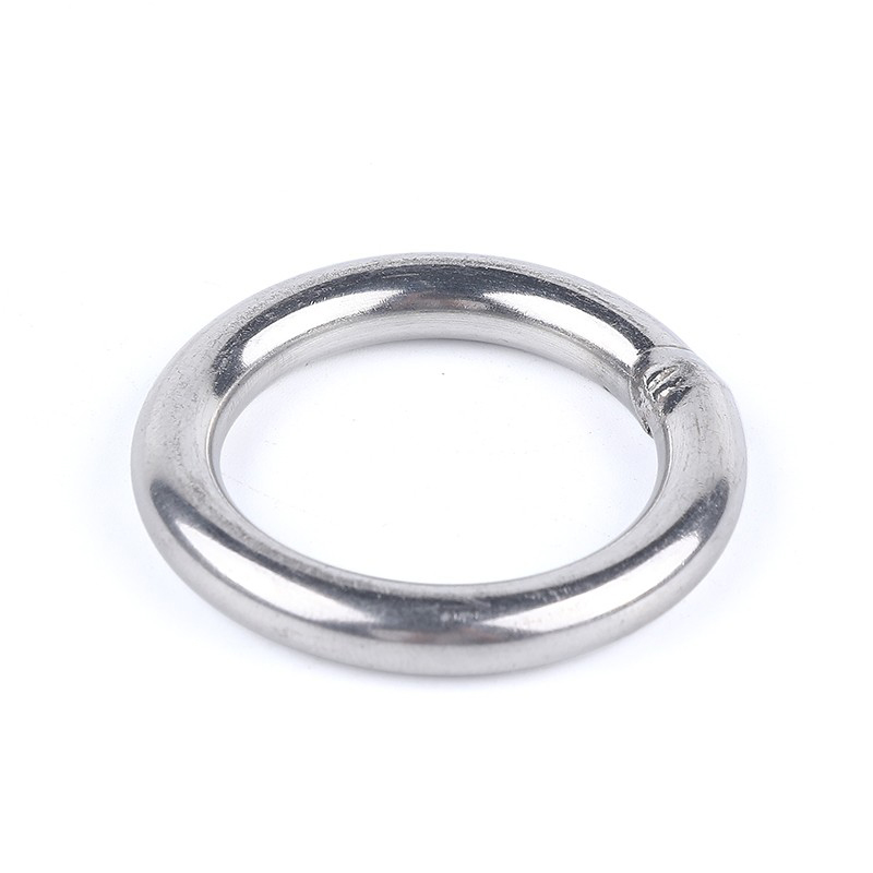 6*50mm welding stainless steel circle ring hanger buckle DIY handmade chain fitting bag part Suspension Ring Connecting Ring