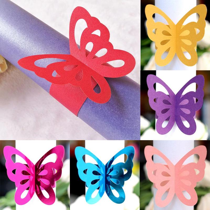 50Pcs Butterfly Paper Napkin Rings Holders Hotel Wedding Favors and Gifts Table Decoration Party Bouquet Decor
50Pcs Butterfly Paper Napkin Rings Holders Hotel Wedding Favors and Gifts Table Decoration Party Bouquet Decor
