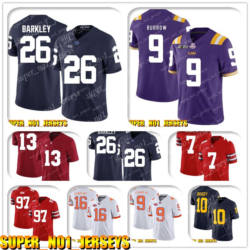 5-24 NCAA 26 Saquon Barkley 9 Joe Burrow LSU Tigers College Football Jersey Teddy Bridgewater Luke Kuechly Christian McCaffrey
5-24 NCAA 26 Saquon Barkley 9 Joe Burrow LSU Tigers College Football Jersey Teddy Bridgewater Luke Kuechly Christian McCaffrey