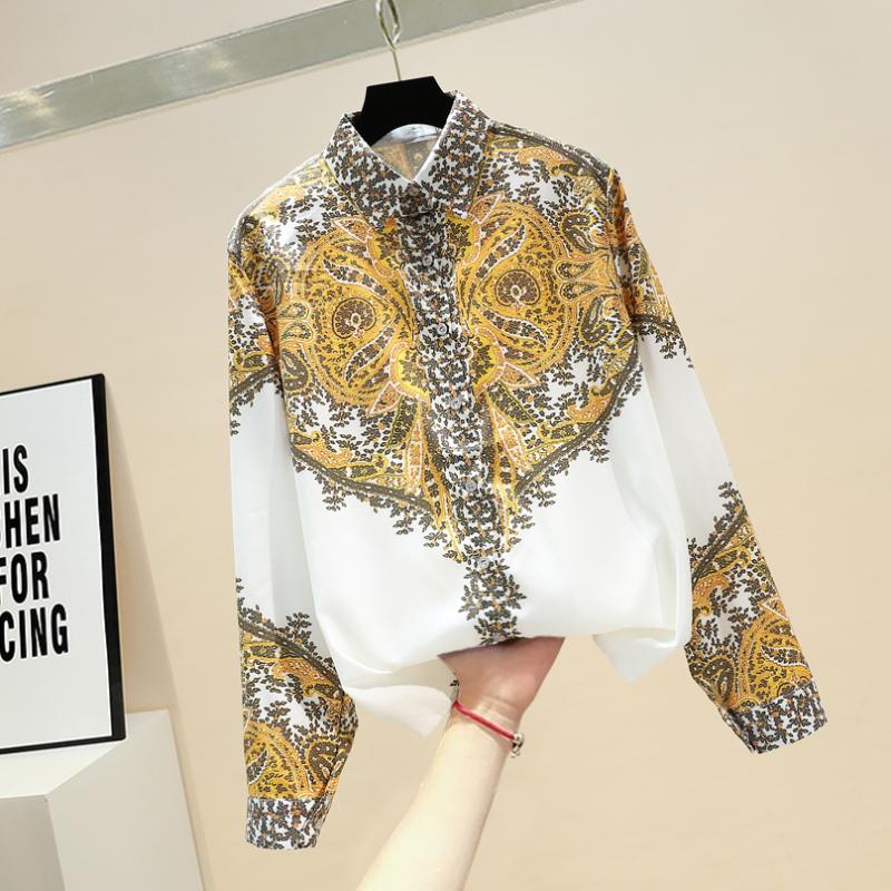 Long Sleeve Blouse Women 2020 New Print Long Sleeved Shirt Ladies Blouse All-match Blouses Tops Female Top, White
Long Sleeve Blouse Women 2020 New Print Long Sleeved Shirt Ladies Blouse All-match Blouses Tops Female Top, White