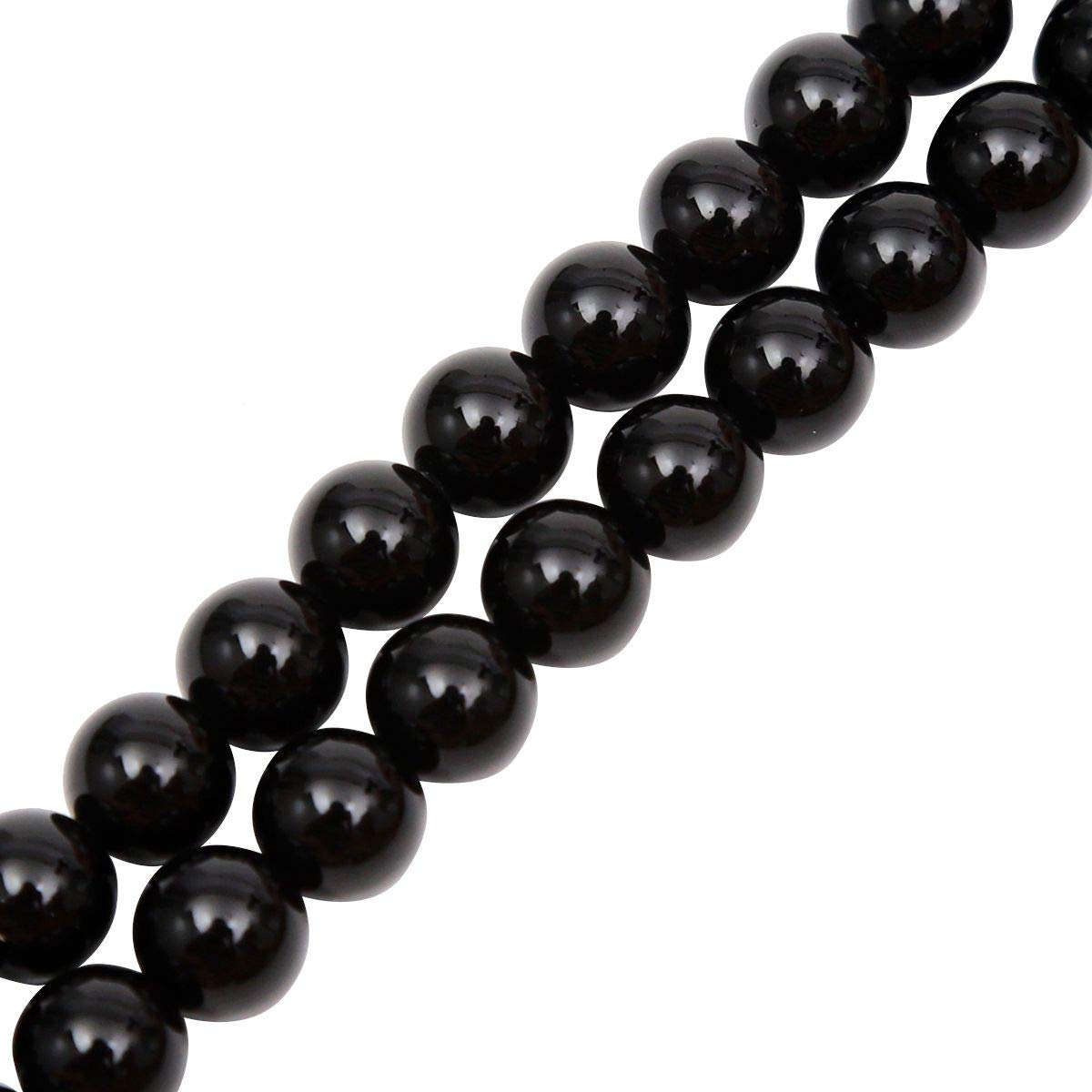 100 Natural Stone Black Obsidian Beads Round Gemstone Loose Beads for DIY Bracelet Jewelry Making 1 Strand 15 Inches 410 mm2329450