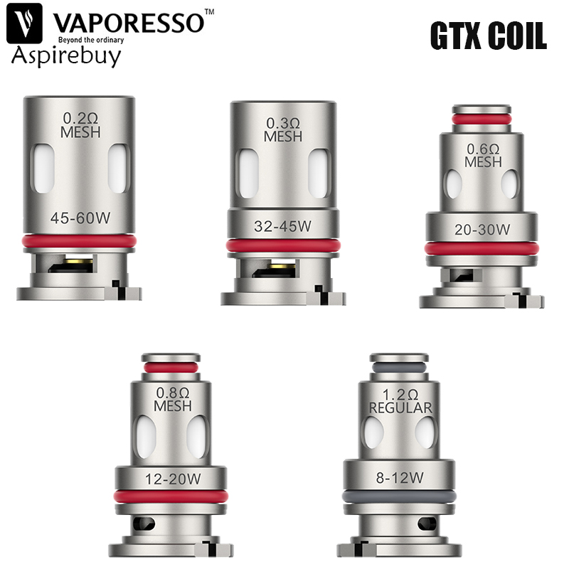 Vaporesso GTX Mesh Coil 0.3ohm 0.2ohm 0.6ohm 0.8ohm Head GTX Coil For Target PM80 PM30 Pod Authentic 5pcs/Pack
Vaporesso GTX Mesh Coil 0.3ohm 0.2ohm 0.6ohm 0.8ohm Head GTX Coil For Target PM80 PM30 Pod Authentic 5pcs/Pack