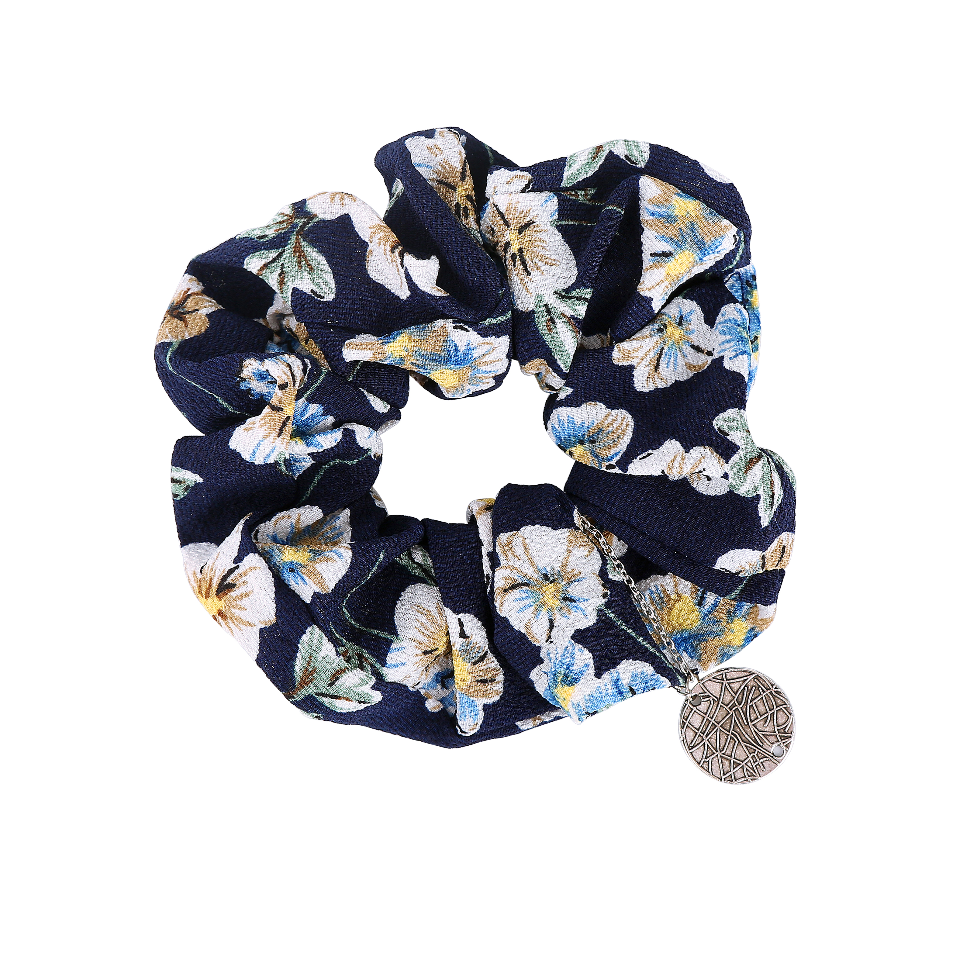 Small fresh floral large intestine circle seamless stretch fabric hair ring hair rope female jewelry