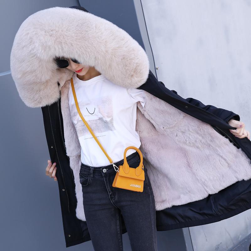 2019 fashion winter jacket women real fur coat natural real fur collar loose long parkas big outerwear Detachable Rex ra, Length 90
2019 fashion winter jacket women real fur coat natural real fur collar loose long parkas big outerwear Detachable Rex ra, Length 90