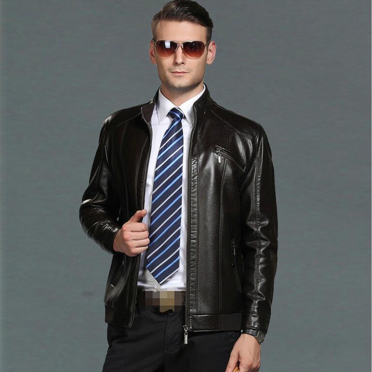 2020 Spring Autumn Male fashion casual leather Clothing Black Brown leather Jacket gentleman collar Leather Coat men Large Size 4XL
2020 Spring Autumn Male fashion casual leather Clothing Black Brown leather Jacket gentleman collar Leather Coat men Large Size 4XL