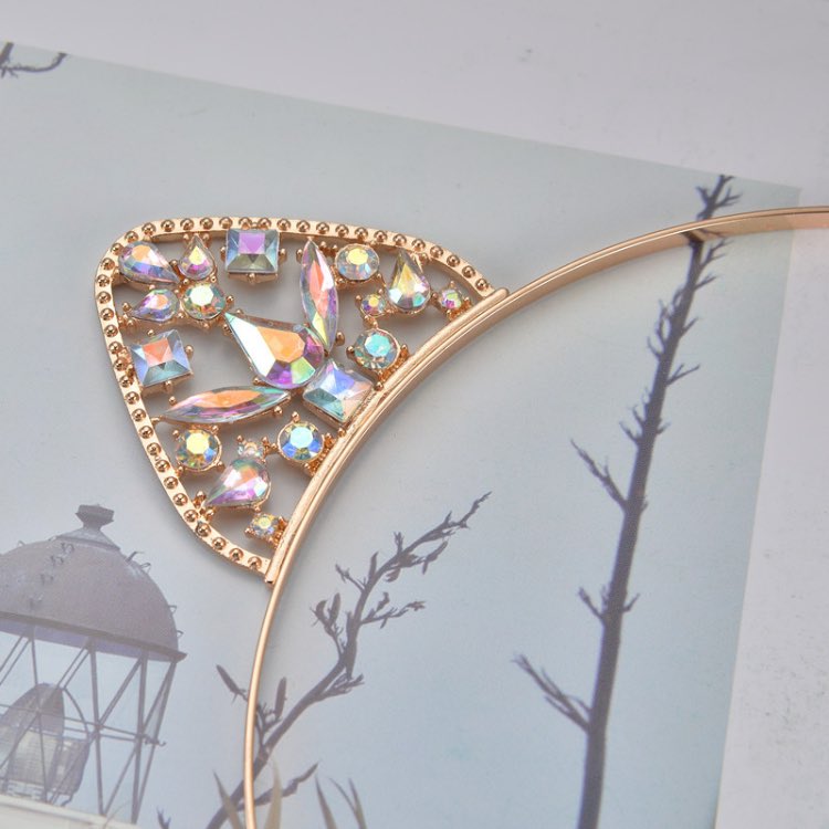 Hair Accessories Cat Ear Headband For Kids And Adult 3 Colors Head Hoop Rhinestones Metal Hairband Christmas Gift
