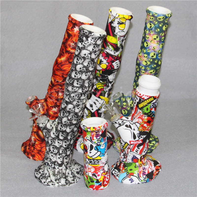 1pc heady Hookahs waterpipe non fading printing silicone water bongs glass bong dab rigs pipe Hookah ash catcher
1pc heady Hookahs waterpipe non fading printing silicone water bongs glass bong dab rigs pipe Hookah ash catcher