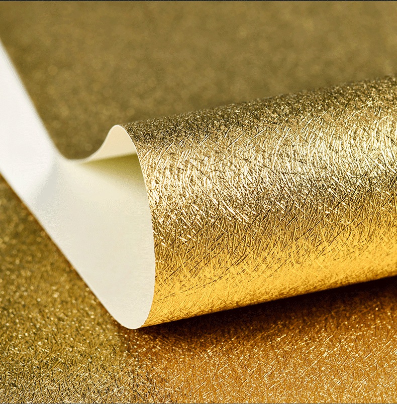Golden wallpaper gold foil silver foil ktv hotel bedroom living room restaurant pure color ceiling wallpaper, As pic
Golden wallpaper gold foil silver foil ktv hotel bedroom living room restaurant pure color ceiling wallpaper, As pic