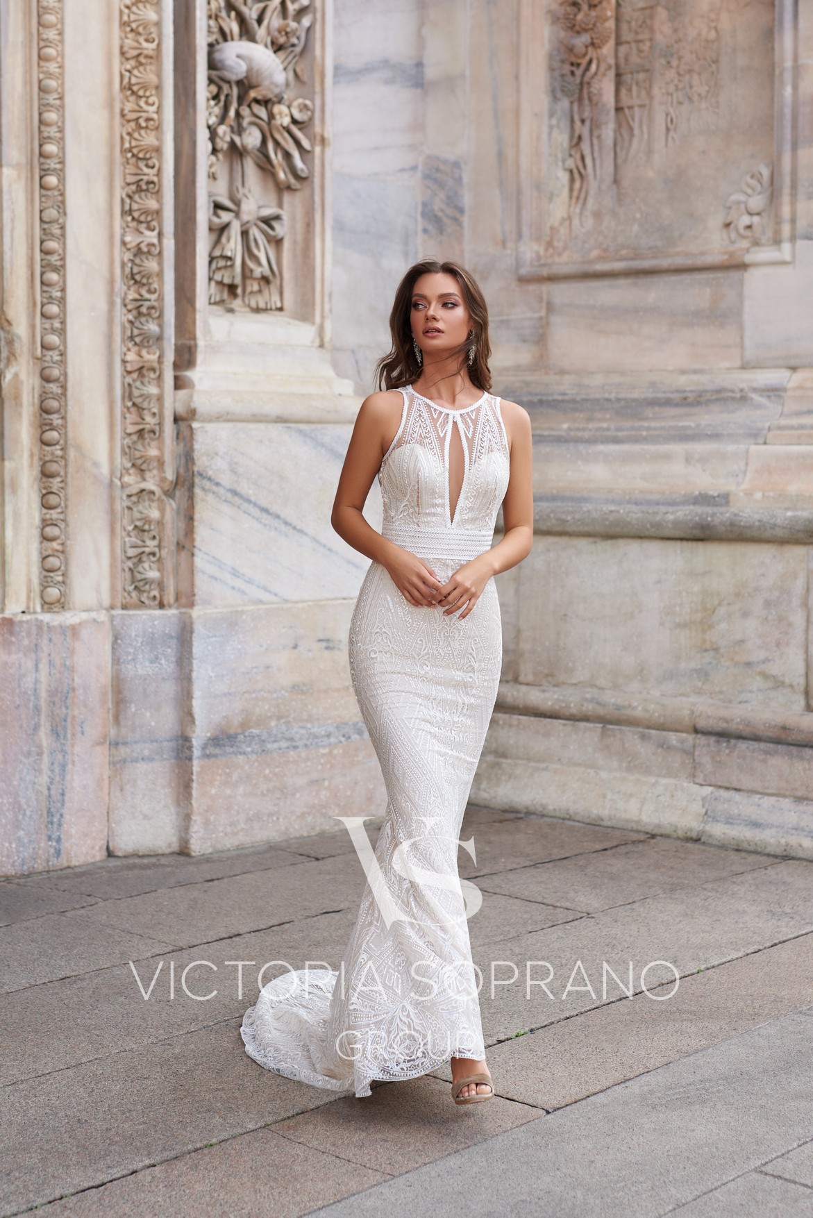 2020 Julie Vino Mermaid Wedding Dresses Sweep Train Lace Appliqued Beach Wedding Dress Plus Size Custom Made Bridal Robes De Mariée
