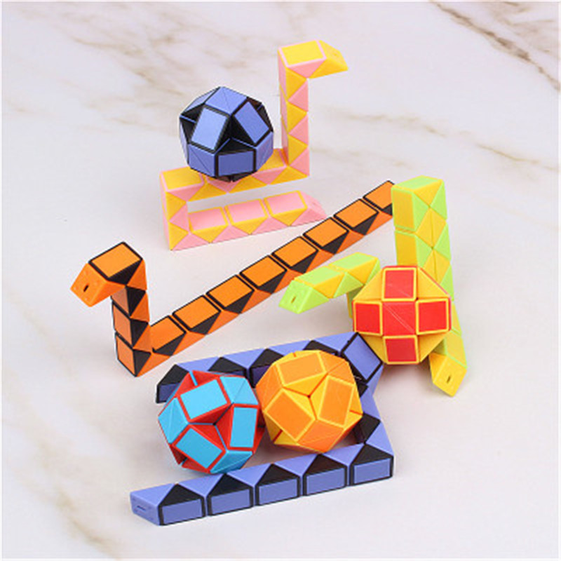 Mini Magic Cube Kids Creative 3D Puzzle Snake Shape Changeable Magic Cube Game Toys Twisty Stress Reliever Snake Toys Collection
Mini Magic Cube Kids Creative 3D Puzzle Snake Shape Changeable Magic Cube Game Toys Twisty Stress Reliever Snake Toys Collection